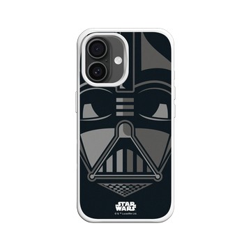 iPhone 16 SolidX 白 - 迪士尼-星際大戰 Star Wars - 黑武士-大臉系列