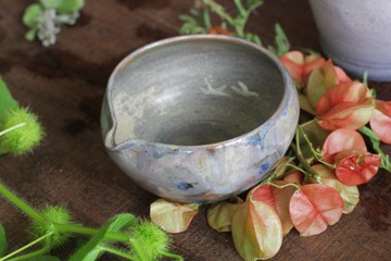 手拉坏孔雀之眼陶瓷抹茶碗/片口/茶海