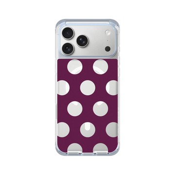 iPhone 17 Pro Max ClearX (MagSafe 兼容) 冰透藍 - Pattern Play - 莓果圓點