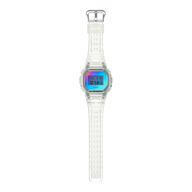 G-SHOCK ジーショック DW-5600SRS-7JF レインボー蒸着 Iridescent Colorシリーズ 樹脂バンド メンズ デジタル表示  スケルトンカラー 腕時計 CASIO カシオ | LINEブランドカタログ