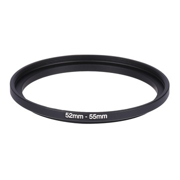 52mm-55mm 52mm至55mm上的戒指金屬透鏡濾清器環適配器黑色52-55