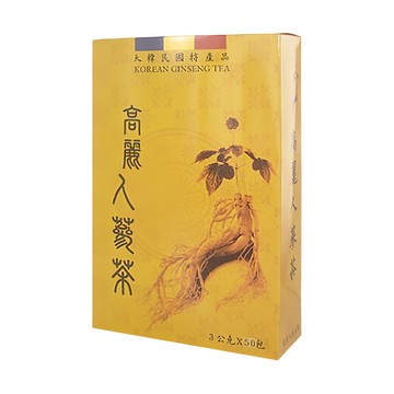 昊之蔘 瀚軒 精選韓國高麗人蔘茶 四季皆宜  3g  50包  1盒