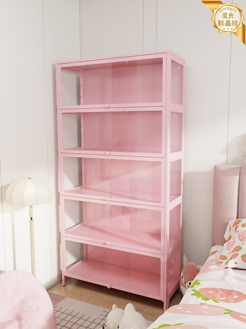 【防塵帶燈】展示櫃 手辦櫃 積木櫃 玻璃櫃 陳列櫃 收納櫃 透明亞克力 多層置物架 可調節層板 模型玩具收藏必備