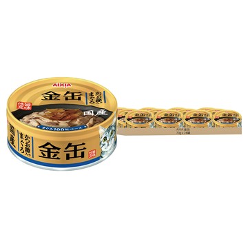 AiXiA 金缶 金罐 4號  鮪魚+柴魚  70g  24罐