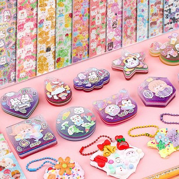 現貨《咕卡貼紙C5A』289件套 咕卡貼紙奶油膠大套裝 ♥ 咕卡DIY 兒童手作 咕卡盤 收納盒 商檢合格 玩具