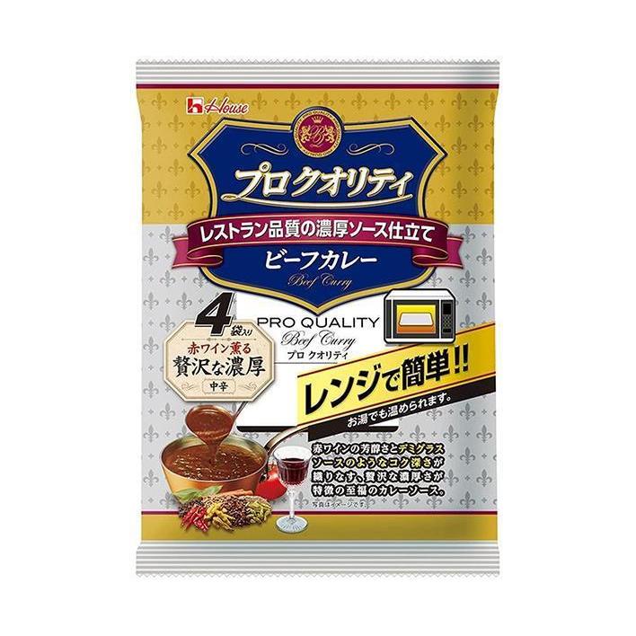 ハウス食品 プロクオリティ ビーフカレー 濃厚 540g(135g×4袋)×6個入｜ 送料無料