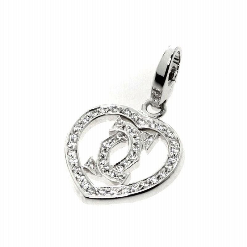 カルティエ　2C ベビーチャーム　ホワイトゴールド ペンダント トップ CARTIER カルティエ 2C ベビーチャーム ペンダントトップ K18