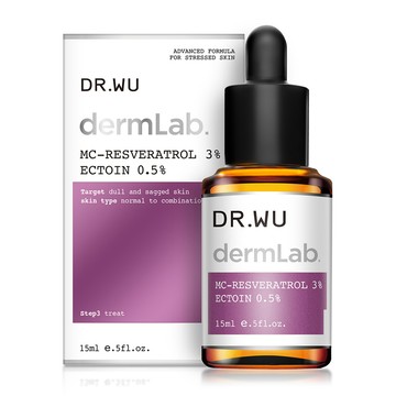 DR.WU 3%白藜蘆醇亮白修護精華15ML