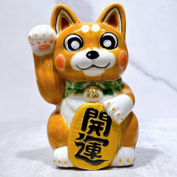 【忠犬招財】日本清水燒招財貓 | 柴犬