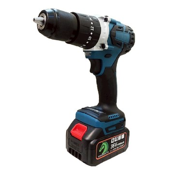 【創藝】贈30件套 保固一年 36VF大口徑無刷衝擊電鑽 防水電鑽附一電一充 13mm大口徑電動螺絲起子(台灣快速出貨)