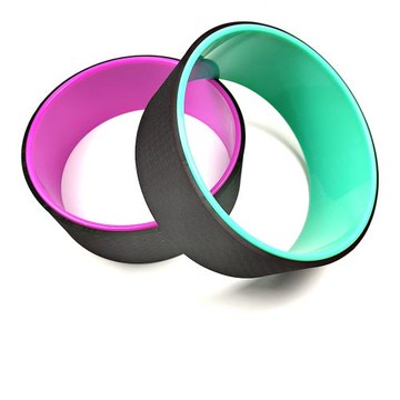 tpe瑜伽輪3d新款后彎下腰訓練器開背瑜伽環達摩輪輔助輪yogawheel