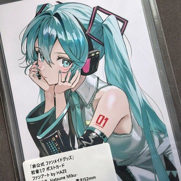 初音未來miku日版動漫周邊穀子明信片桌面收藏禮物