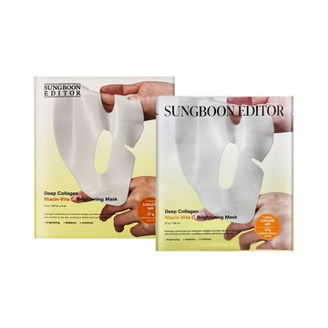 【SUNGBOON EDITOR】深層膠原蛋白維他命C亮白晚安面膜 4片