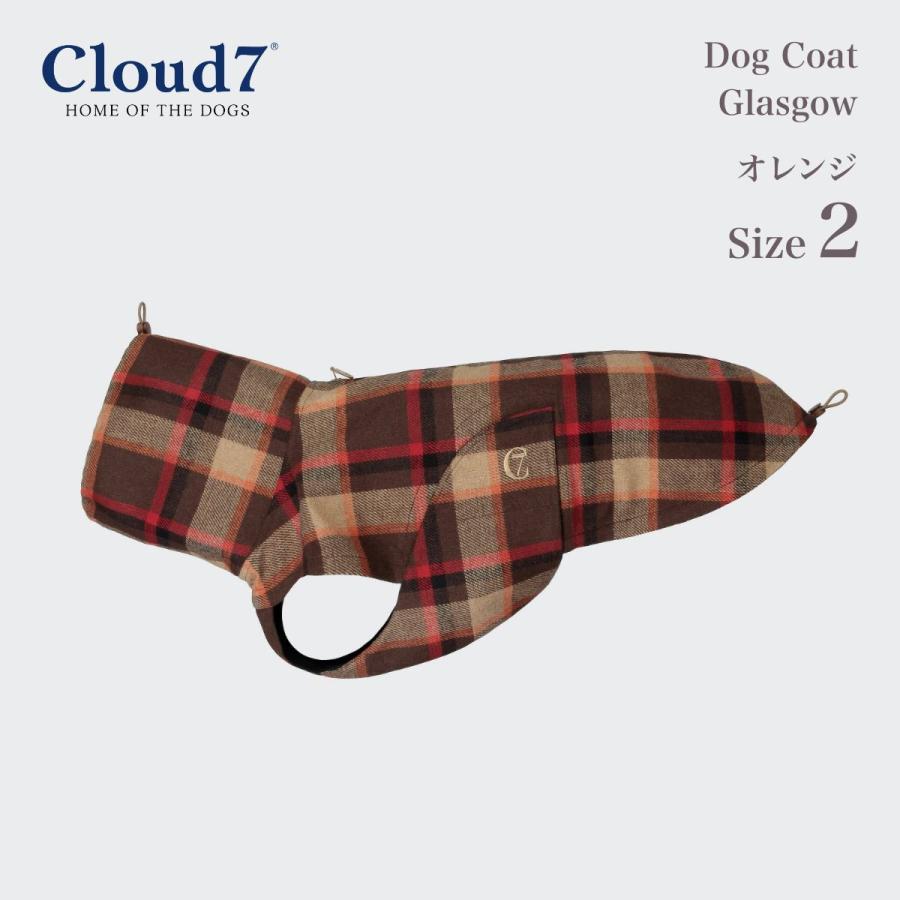 犬用コート Cloud7 クラウド7 グラスゴー オレンジ SIZE3 Dog Coat