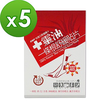 【十靈本舖】一條根舒緩貼片-小部位專用(熱感貼布) 5盒組