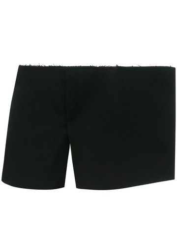 JW Anderson - side-panel cotton shorts - men - Cotton - 50 - Black