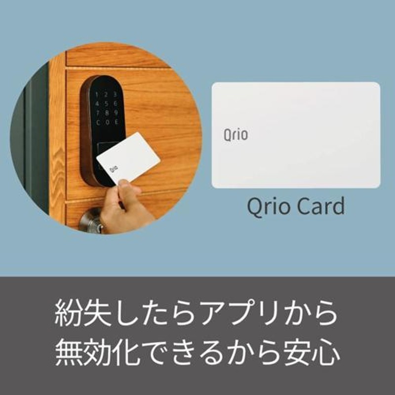 キュリオ Q-CD1 Qrio Pad 専用追加キュリオカード 2枚1セット 暗証番号