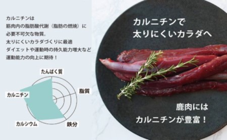 天然芭蕉鹿 特上赤身モモ肉500g 鹿肉用特製焼肉のたれ1本・特製スパイス1本付き