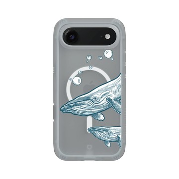 iPhone Air AirX 流變灰 - MYMY REVERZ TATTOO - 鯨魚母子