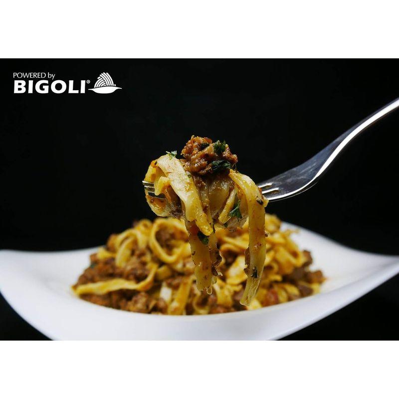 BIGOLI ビゴリ パスタ 2種( 太麺 ・ 平麺 生パスタ )と ボロネーゼ ソース 無添加 セット