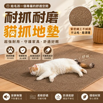 【台灣現貨🐾】貓抓墊 貓抓地墊 貓咪地毯 貓抓墊子 仿劍麻地毯 貓抓板 劍麻貓抓墊 大尺寸貓抓墊 寵物地毯