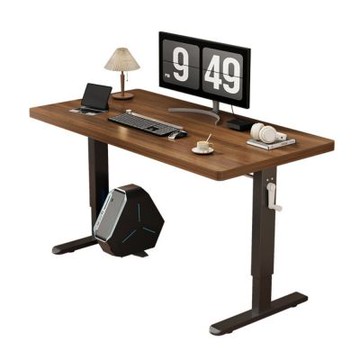 【匠俱】書房加厚實木升降桌 80x60cm 可手動升降 電腦桌 書桌 家用工作台 學生寫字桌 學習桌