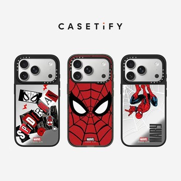 Marvel Spider-Man x CASETiFY iPhone 16/17/Air/Pro/Pro Max 手機保護殼 鏡面/強悍防摔手機殼 MagSafe 兼容