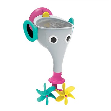 Yookidoo 戲水玩具  長鼻子小象造型可愛，讓寶寶愛上洗澡時光，享受玩水的樂趣體驗。  灰色  1組