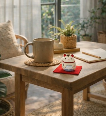 日本【RYUKODO】授權-富士山招財貓|畢業禮物|白色情人節