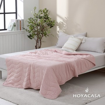 HOYACASA 莫代爾針織涼感夏被｜玫瑰粉｜150x210cm