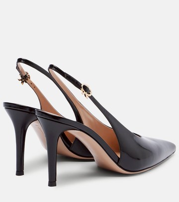 Gianvito Rossi Robbie 85 leather slingback pumps