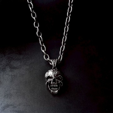 【MF select】不老骷髏 項鍊 暗黑款 個性項鍊 骷髏頭 金屬項鍊 休閒項鍊