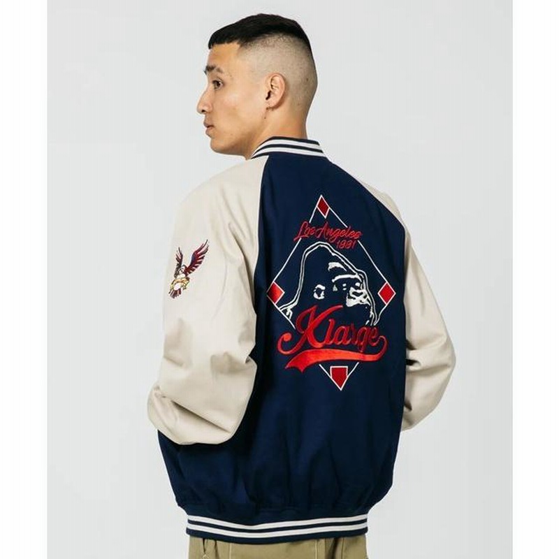 エクストララージ XLARGE REVERSIBLE BASEBALL JACKET リバーシブル