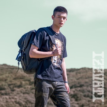 【涼夏短T】IZZVATI-黃金森林限定短T-黑