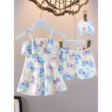 泳衣女款兒童寶寶分體泳衣兩件套2026年夏季小女孩吊帶游泳衣速干