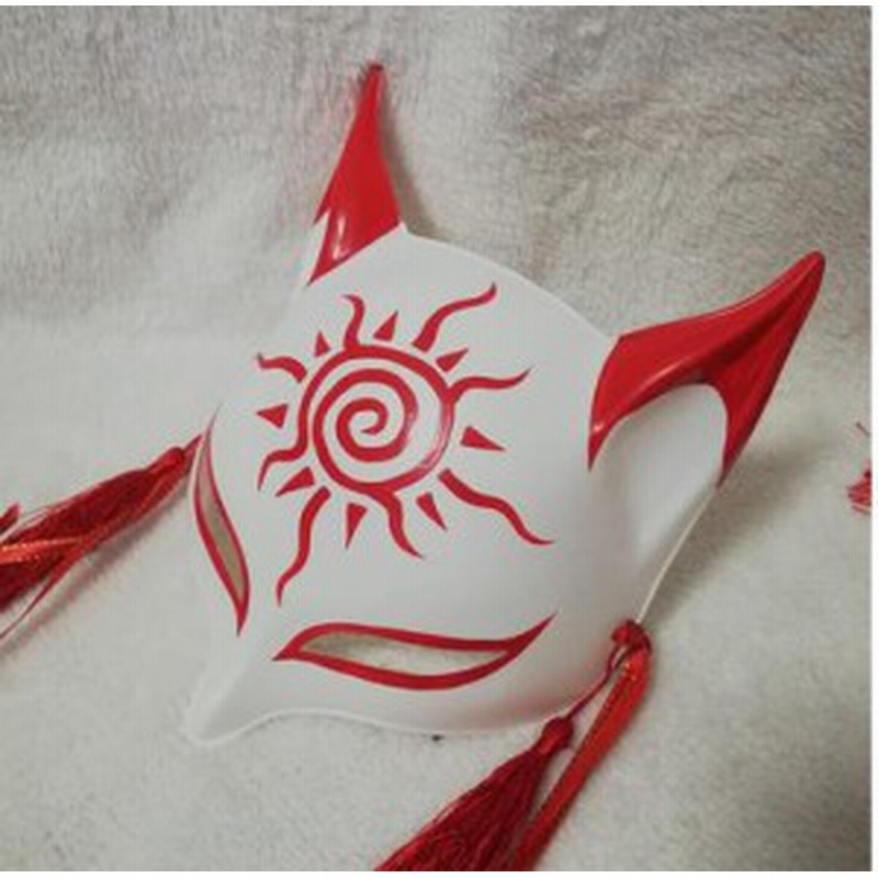 陰陽師コスプレ道具和風狐面半面白狐のお面きつねのおめん覆面マスク仮面アニコスコスチューム仮装ライダー ゴーストキツネcos 通販 Lineポイント最大1 0 Get Lineショッピング