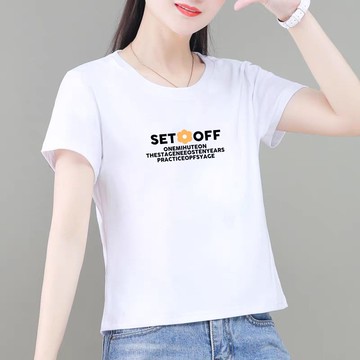 胖胖美依 短袖T卹 上衣 印花上衣 中大尺寸 S-3XL新款寬鬆大碼顯瘦上衣休閒t卹-4080.