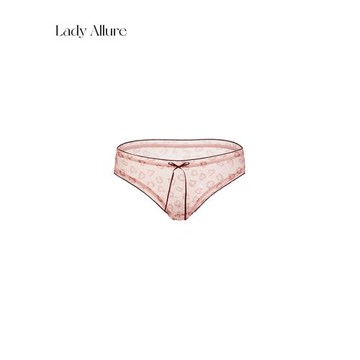 「LA」又乖又野丨復古浪潮支線*chic少女網紗透氣內褲低腰三角褲