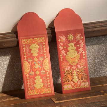 紅包袋6入組/虎爺好野/保庇發財