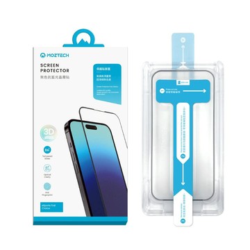 MOZTECH｜秒貼款無色抗藍光晶霧貼 - iPhone 16PRO