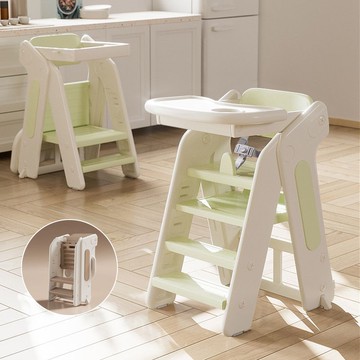 免運 可開統編 學習塔餐桌椅蒙氏兒童寶寶洗漱臺階梯凳折疊嬰兒扶手凳 全館特惠C0123