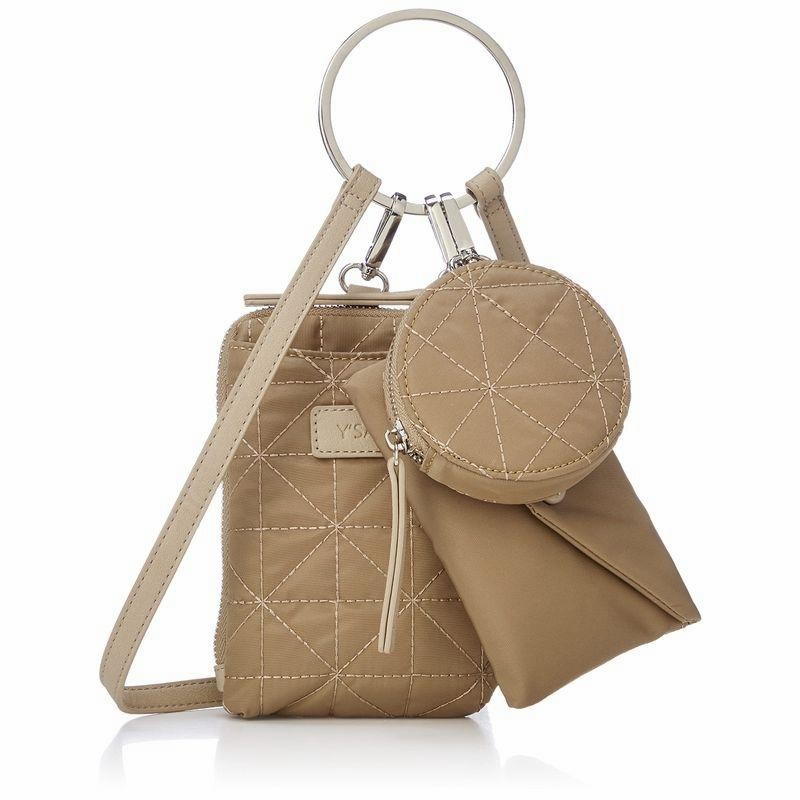 イザック ショルダーバッグ Limontaナイロンキルト3連マルチショルダー レディース ベージュ 21 通販 Lineポイント最大0 5 Get Lineショッピング