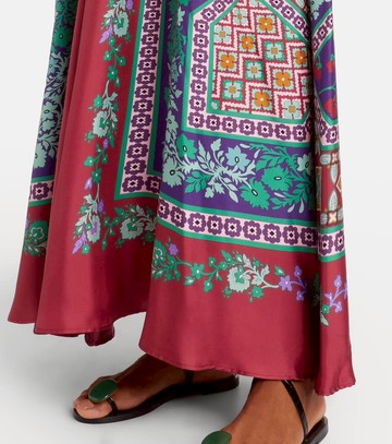 La DoubleJ Magnifico printed silk maxi dress