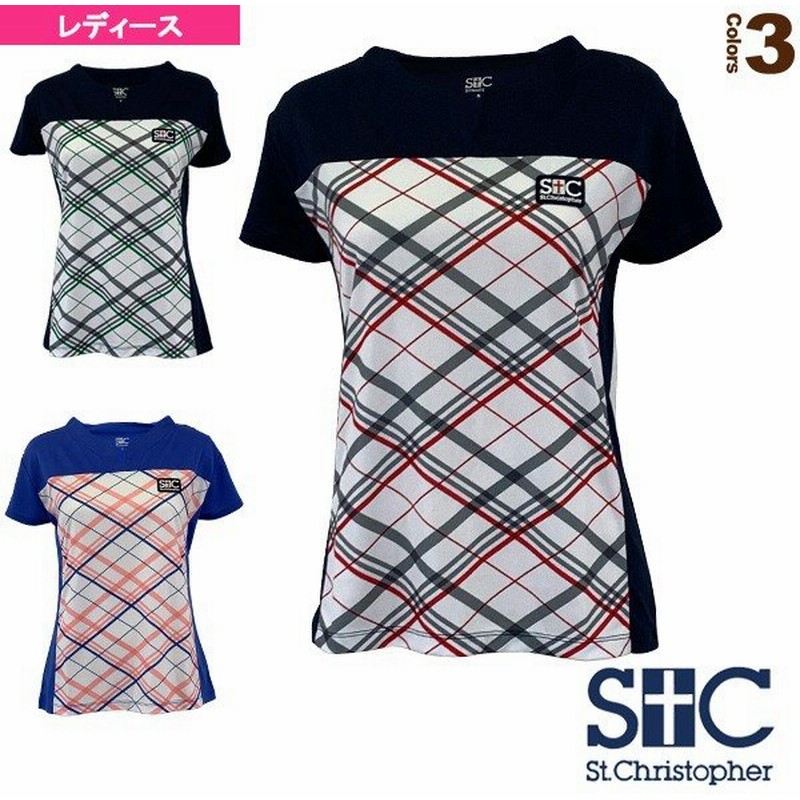 セントクリストファー テニス・バドミントン ウェア(レディース) オブリークチェックゲームシャツ/レディース(STC-BKW2171) 通販 LINEポイント最大0.5%GET | LINEショッピング セントクリストファー テニス・バドミントン ウェア(レディース) オブリークチェックゲームシャツ/レディース(STC-BKW2171) 通販 LINEポイント最大0.5%GET | LINEショッピング