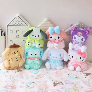 可愛卡通休閑毯辦公室午睡小毯子學生宿舍毛絨蓋毯車