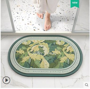 浴室地墊軟硅藻泥吸水墊速干夏季宿舍廁所門墊衛生間門口防滑腳墊 雙11全館免運