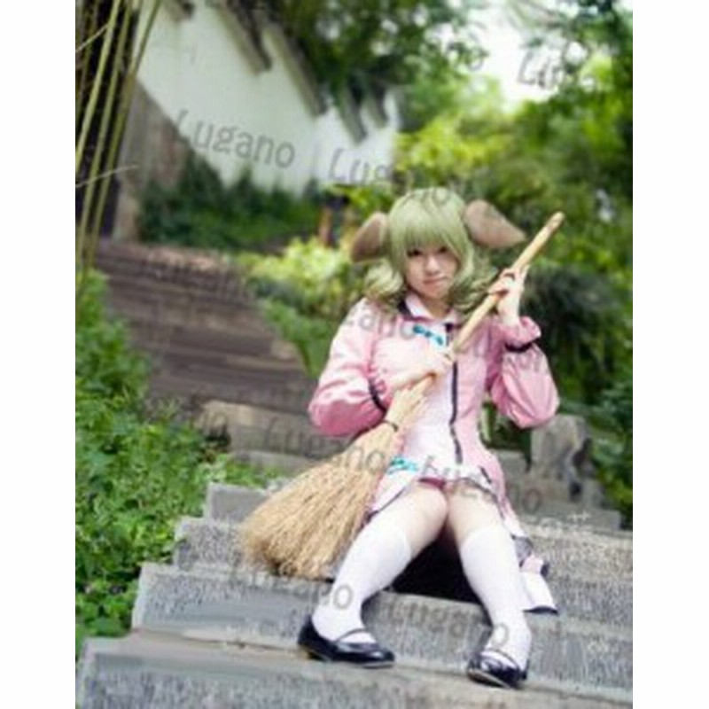 ファッションの 幽谷響子 東方神霊廟風 東方Project 風 コスプレ衣装 耳付き コスプレ衣装