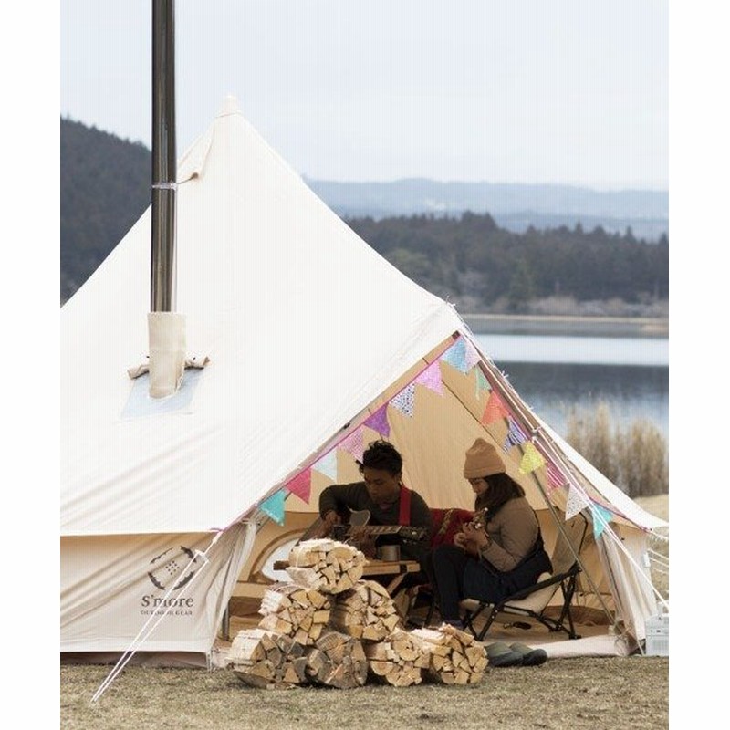 アイモハ ベル型テント テント ベル型 収納バッグ付き ポリコットン ファミリーテント 3 4人用 キャンプ テント おしゃれ 撥 メンズ ベージュ Free Aimoha 通販 Lineポイント最大2 0 Get Lineショッピング
