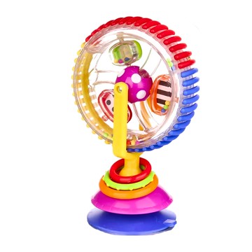 Sassy 多彩旋轉摩天輪吸盤玩具，激發視覺發展，促進聽覺成長，幫助理解旋轉和因果關係  1個