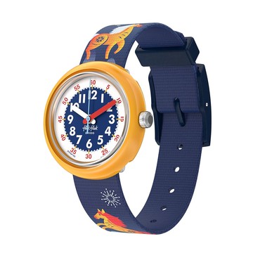 【swatch】FlikFlak 兒童手錶 FLIK FLAK YEAR OF THE HORSE 兒童禮物/馬年生肖錶/安全防水/瑞士製造 FPNP165C (31.85mm)